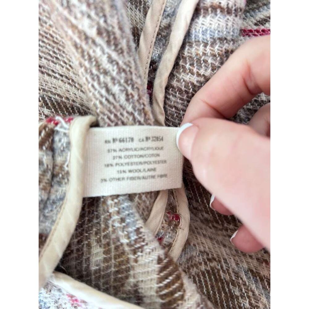 Daughters of the Liberation Women's Tan iKat Poetry Coat Jacket Size S (C-1) - Picture 6 of 10